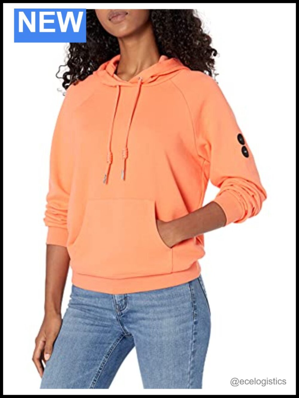 Armani Exchange Drawstring Hoodie Recycled Cotton French Terry Pullover